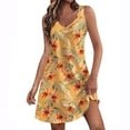 thumbnail image 1 of Pisexur Robe d'Été pour Femme, Plage, Décontractée, Sans Manches, Midi, Imprimé Floral, Débardeur, Ample, Robe Soleil avec Poche, P-2TG, 1 of 6