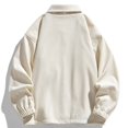thumbnail image 3 of RXIRUCGD Manteau à Capuche Décontracté pour Homme, Coupe Ample, Uni, à Manches Longues, Sans Capuche, Manteaux d'Extérieur Décontractés, Beige, Taille : M, 3 of 6