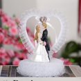 thumbnail image 3 of jifeng Modern and Simple Cake Topper Couple Character Ornament Creative Cake Decoration Crystal Love Large, 3 of 9
