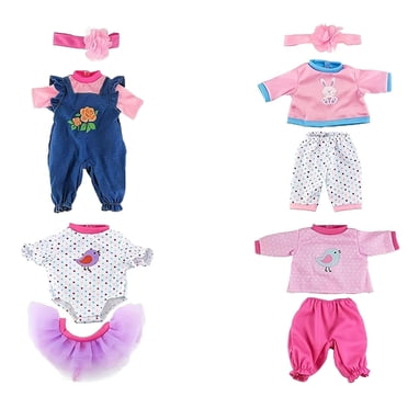 zanvin Dolls Accessories, Doll Clothes for 14-18 Inch Dolls Newborn Doll Accessories Dress Up Kids Gift Doll Clothes 18 Inch Girl Doll Clothes 14-16 Inch Girl Dolls Clothes, Christmas Gifts