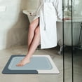 thumbnail image 3 of PpgejGEK Crystal Velvet Bathroom Rug 20 x 31 Inch Super Absorbent Rubber Backing Non Slip Washable for Shower Tub Laundry Kitchen, 3 of 5
