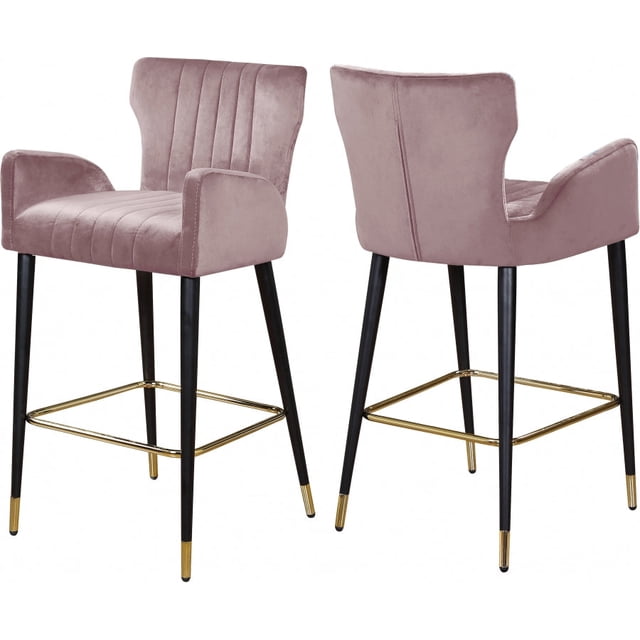 Tabouret de comptoir en velours Luxe