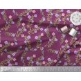 thumbnail image 2 of Soimoi Polyester Crepe Fabric Dot,Leaves & Floral Decor Fabric Printed Yard 42 Inch Wide, 2 of 3