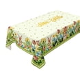 thumbnail image 2 of Deeceymbur All Season Waterproof Table Cover Cute Rabbits Easter Egg Floral Print Indoor Outdoor Picnic, 2 of 6
