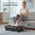 thumbnail image 4 of UPGO Vibration Machine d'Exercice à Plaque Vibrante, Plateforme pour l'Entraînement de Tout le Corps avec 2 Bandes de Résistance, 4 of 8