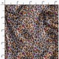 thumbnail image 2 of Soimoi Grey polyester Crepe Fabric Leopard Animal Skin Print Sewing Fabric Yard 52 Inch Wide, 2 of 6