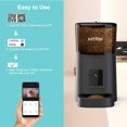 thumbnail image 2 of Video Automatic Pet Feeder with HD Camera, Food Dispenser for Cats and Dogs WiFi Smart Feeder with Camera 6L 2-Way Audio, Mobile Phone Control, Timed, 2 of 9