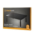 thumbnail image 4 of blackweb Increased Airflow Adjustible Monitor Stand (BWA22HO009C-Black), 4 of 4