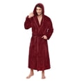 thumbnail image 1 of VULCANODON Mens Robe Big and Tall with Hood,Full Length Plush Robe for Men Long Fleece Bathrobe, 1 of 4
