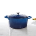 thumbnail image 4 of Crock-Pot Artisan Cocotte  6,6 L avec Couvercle, Bleu Saphir, 4 of 5