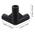 thumbnail image 2 of FONDOTIN 24Pcs Plastic Tent Pole Connectors Black Canopy Tent Parts For Backyard Use, 2 of 8