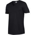 thumbnail image 3 of Gildan T-Shirt à Manches Courtes à Col en V Style Doux pour Hommes, 3 of 5