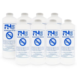 FHS Smokeless Motor Oil (Heavy) (8 Qts) â€“ High-Performance Engine Oil w/Proprietary Synthetic Oil Blend â€“ Car Oil Stays Cleaner, Reduces Emissions, Extending Mileage - Diesel & Turbo No-Smoke Oil