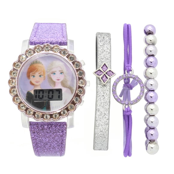 Frozen Digital Flashing Watch with Bracelets Set