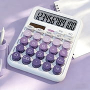 Vacemry Solar And Battery Dual Power Desktop Calculator, 12-Digit Large LCD Display Standard Function Calculator For OfficeSchoolHome Business Daily Use, Portable Calculator ForStudentsProfessionals