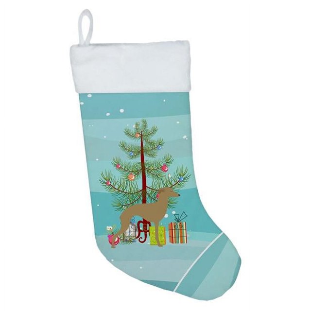 Carolines Treasures BB2932CS Italian Greyhound Merry Christmas Tree Christmas Stocking
