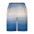 thumbnail image 3 of Plebaso Beach Shorts for Men Gradient Print Casual Shorts Drawstring Lightweight Summer Fashion Shorts, 3 of 5