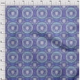 thumbnail image 4 of oneOone Georgette Viscose Bluish Violet Fabric Lion Face Craft Projects Decor Fabric Printed by The Yard 42 Inch Wide, 4 of 4