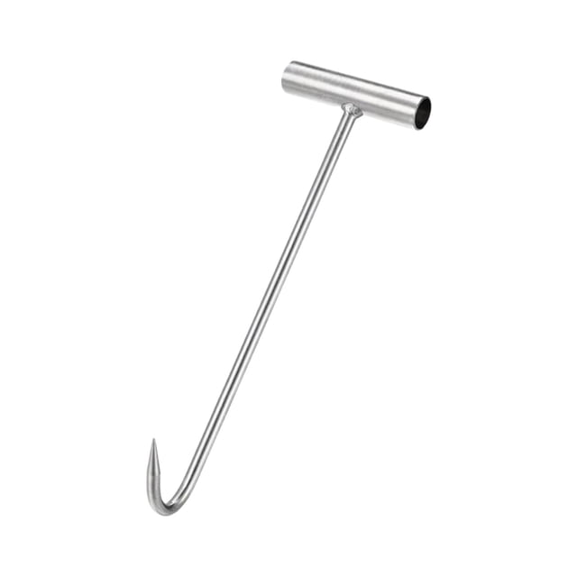Abbracc Manhole Hook Tool Drain Covers Well Lid Hook Lift Manhole Covers Utility Tool 40CM