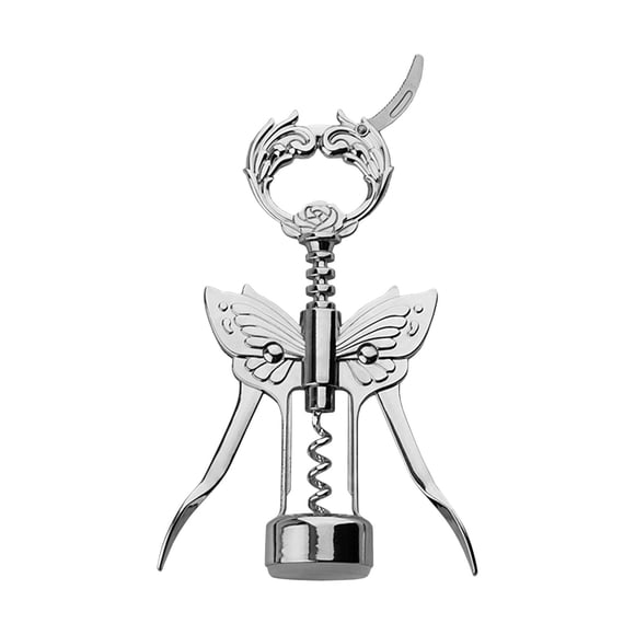 Skimsklo Ouvre-Bouteille de Vin 2 en 1 avec Tire-Bouchon Ailé et Ouvre-Capuchon de Bouteille de Bière - Tire-Bouchon Manuel Robuste pour Bar à la Maison, Cuisine, Fêtes, Mariages, Cadeaux de Pendaison de Crémaillère, Accessoires de Réception