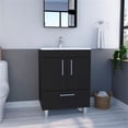 thumbnail image 2 of FM FURNITURE Otello Engineered Wood Single Bathroom Vanity in Black, 2 of 7