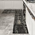 thumbnail image 2 of Coffee Kitchen Mat Set of 2 Non Slip Kitchen Runner Rug Throw Rugs Indoor/Outdoor Floor Mat for Home Kitchen Entrance Door Mat Non Slip Anti Fatigue Mats 17x24+17x48inch, 2 of 5
