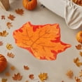 thumbnail image 4 of HHBEAUTY Halloween Bathroom Rug,Fall Maple Leaves Bath Mat Water Absorbent Non-Slip Washable for Shower Tub Microfiber Washable Absorbent Carpet Autumn Halloween Thanksgiving Home Kitchen Decoration, 4 of 6