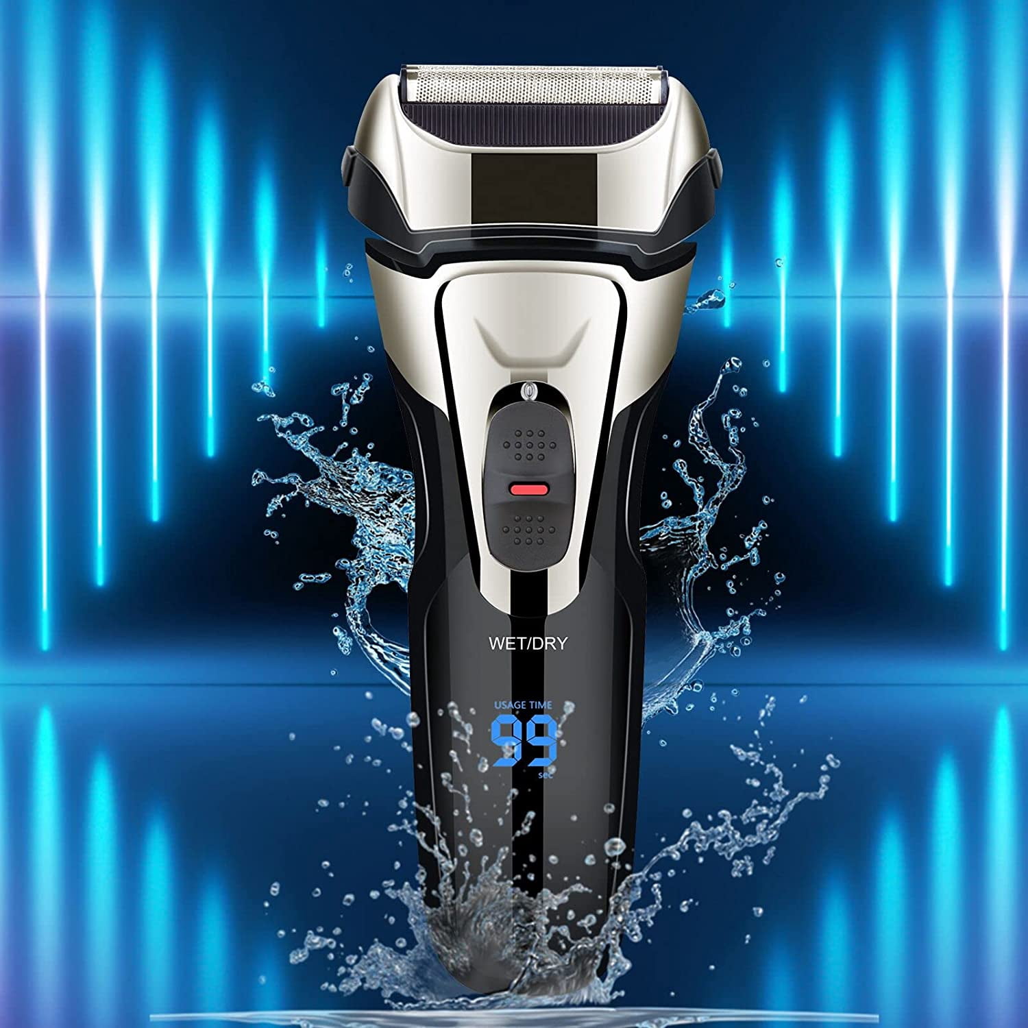 Electric Razor for Men,Shavers for Men Electric Razor Wet Dry,Rechargeable Mens Shaver Electric Foil for Men Face Waterproof,USB Travel Cordless Man Electric Razor Shaving Facial with Trimmer