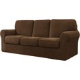 thumbnail image 1 of CHUN YI Stretch Checks Spandex Sofa Cover Separate Backrests Cushions Cover Slipcover, 1 of 5