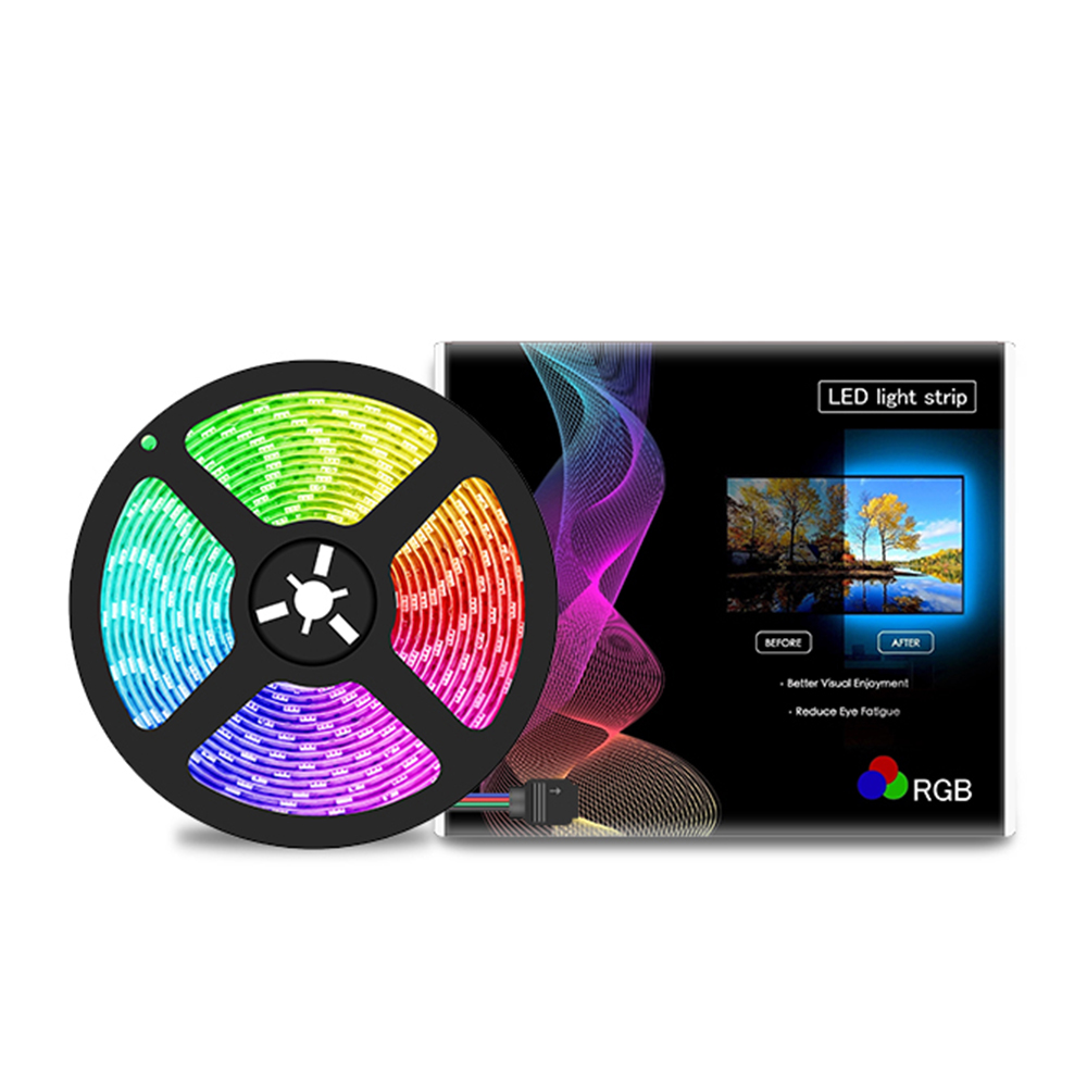 Labymos 2M LEDs Strip Light Set 5050 RGB Flexible LED Rope Lighting with 20-Keys Remote