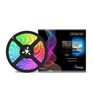Labymos 2M LEDs Strip Light Set 5050 RGB Flexible LED Rope Lighting with 20-Keys Remote