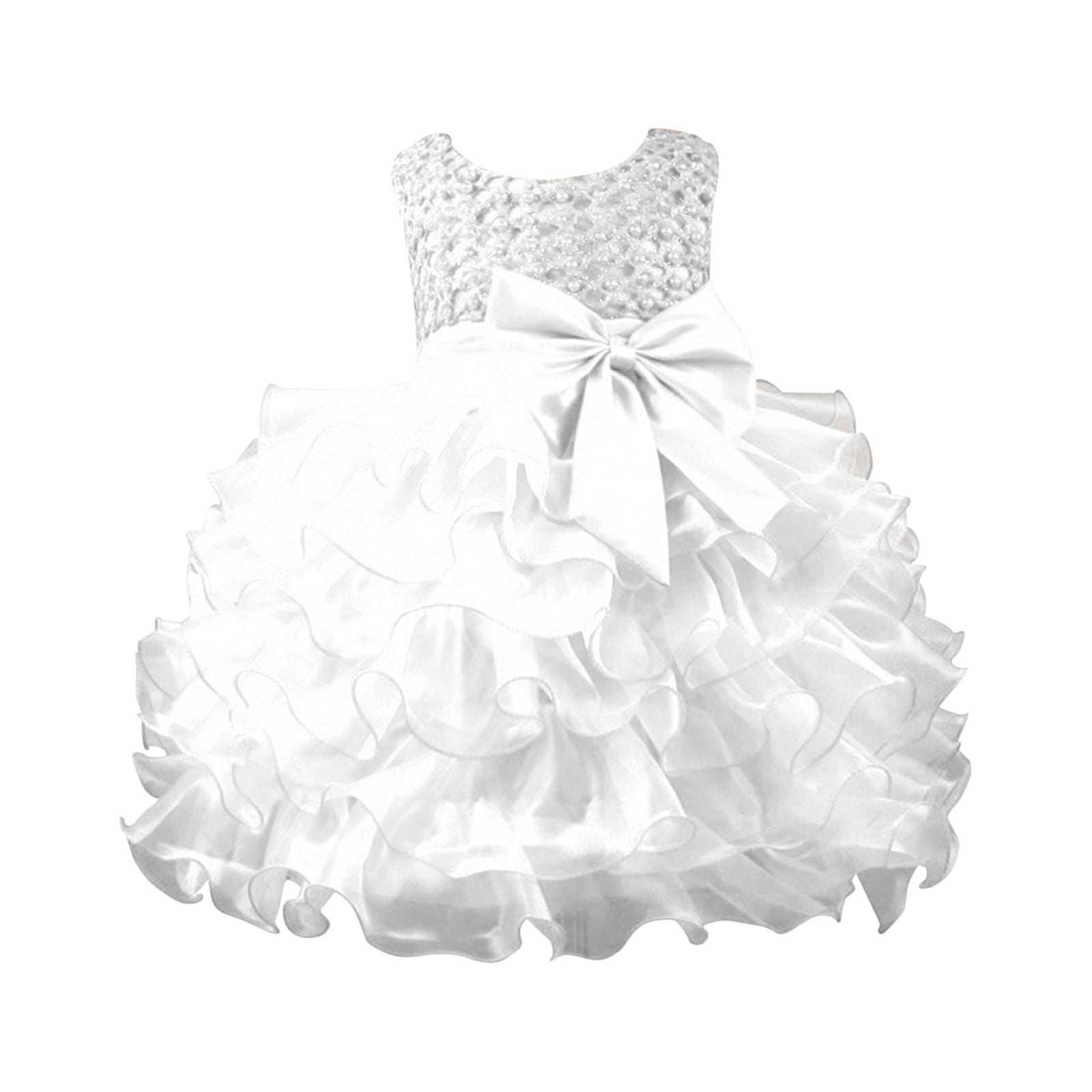 WEAIXIMIUNG Robes de Fête pour Filles 10-12 2024 Filles Printemps Été Uni Fête Mariage Robe Fleur Fête Jupe Tutu en Maille Robe Enfants Dentelle Robe de Soirée