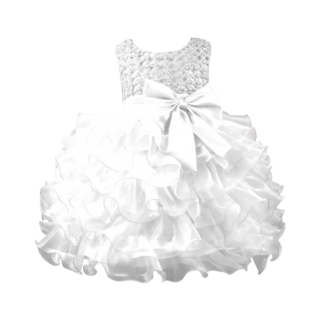 WEAIXIMIUNG Robes de Fête pour Filles 10-12 2024 Filles Printemps Été Uni Fête Mariage Robe Fleur Fête Jupe Tutu en Maille Robe Enfants Dentelle Robe de Soirée