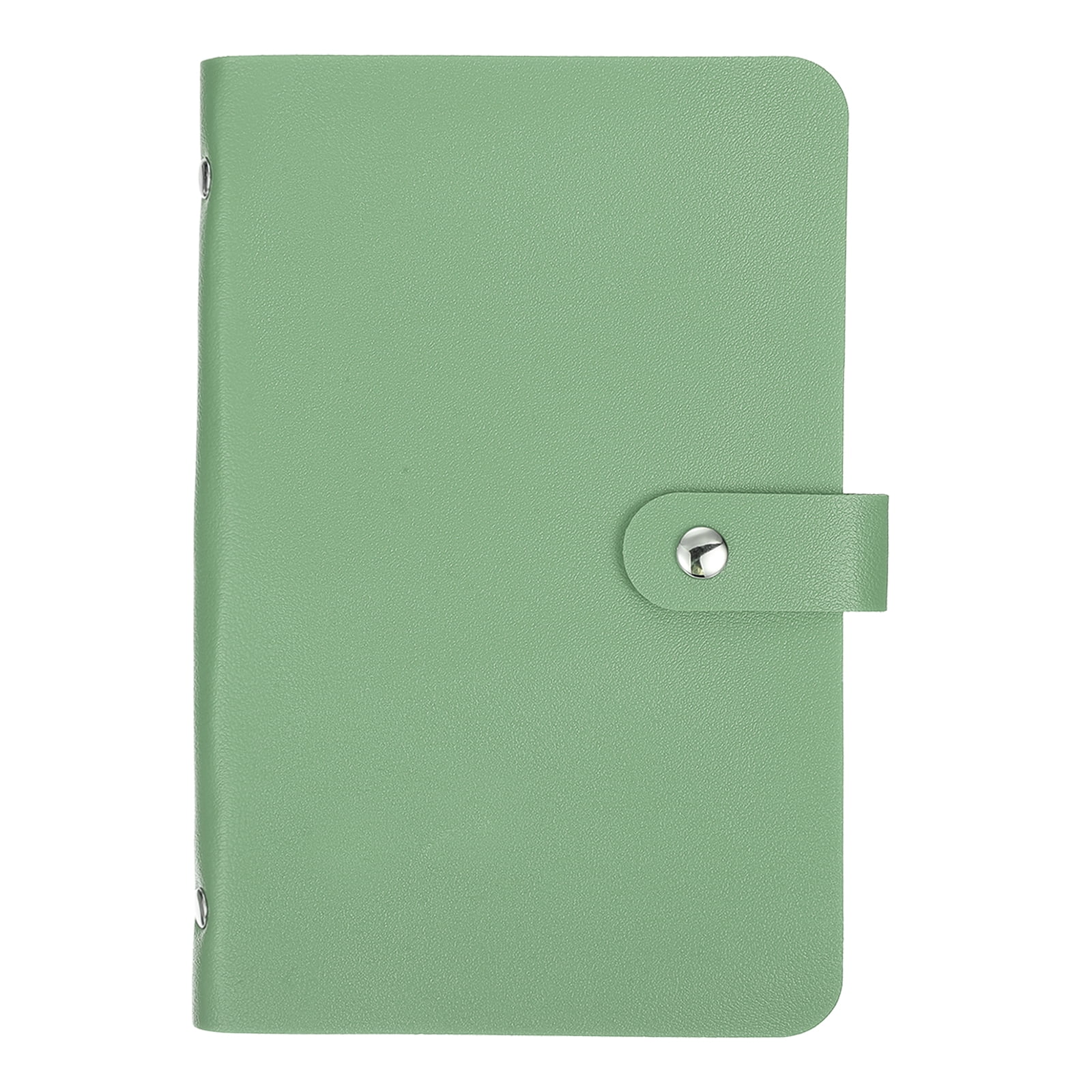 Uxcell 100 Envelope Challenge Binder, Soft PU Leather Savings Challenges Book with Envelopes Money Saving Binder with Horizontal Insert for Budgeting Saving Expense, Green