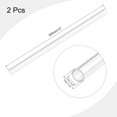 thumbnail image 2 of Unique Bargains Tube Rond en Acrylique Rigide Transparent 11mm ID x 15mm OD x 305mm 2 Pack, 2 of 6