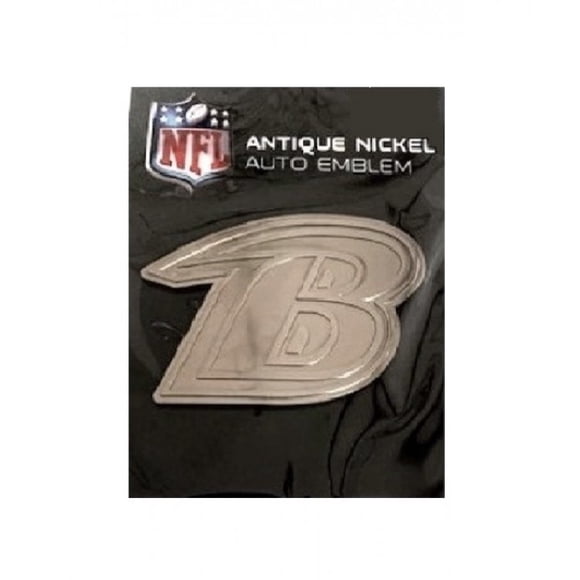Baltimore Ravens Emblème Auto Nickel Antique