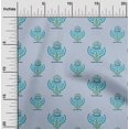 thumbnail image 1 of oneOone Georgette Viscose Fabric Floral Block Printed Craft Fabric BTY 42 Inch Wide, 1 of 4