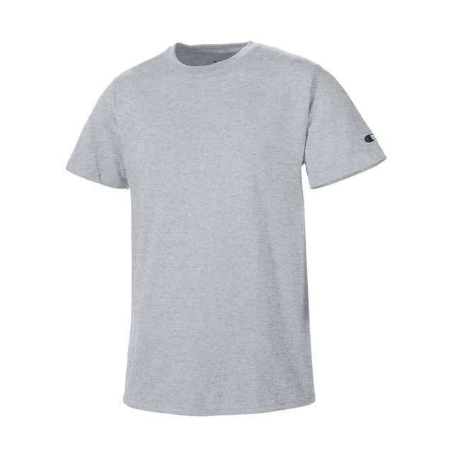 Champion Mens Basic Tee, S, Light Steel