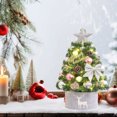 thumbnail image 4 of Christmas Decorations Indoor Outdoor,Christmas Tree Decorations,Christmas Ornaments Bulk For Tree,Mini Christmas Tree Flocking White Christmas Tree Ornaments Small Encrypted Decoration Desktop, 4 of 6