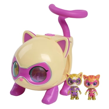 Disney Junior SuperKitties Lights and Sounds SuperKitty Copter, 3 Pieces, Poseable Figures, Ages 3+