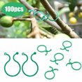 thumbnail image 3 of 100pcs Garden Plant Clip Reusable Fruits Tomato Vine Grow Support Holder Straps, 3 of 9