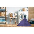 thumbnail image 2 of Ahgly Tapis Rond Lavable en Machine Intérieur Transitionnel Violet, 7 Pieds Rond, 2 of 7