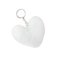 thumbnail image 1 of Heart Shape Hair Pendant Handbag Decor Keychain Key Buckle Ring Shoulder Bag Hanging Ornaments, 1 of 1