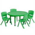 thumbnail image 2 of Bowery Hill 5 Pièces 45" Ensemble de Table Réglable Ronde en Vert, 2 of 2