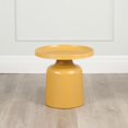 thumbnail image 1 of Klay Minimalist Metal Pedestal Side Table, 20-inch Diameter, 1 of 2