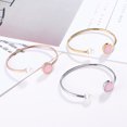 thumbnail image 4 of QualitChoice Woman Open Crystal Bracelet Steel Adjustable Hand Decor Round Bangle Girlfriend Jewelry for Dating Birthday Party Gift Jewelries Type 1 Type 1, 4 of 6