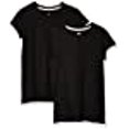 thumbnail image 3 of Hanes Girls Essential Tee 2-Pack, L, Black, 3 of 10