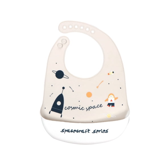 Agiferg Baby Cartoon Oil-proof And Not Afraid Of Dirty Super Soft Bib Baby Meal Three-dimensional Silicone Bib