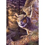 Cobble Hill 1000 Puzzle de pièce - Chasseur du soir - Modèle d'affiche inclus