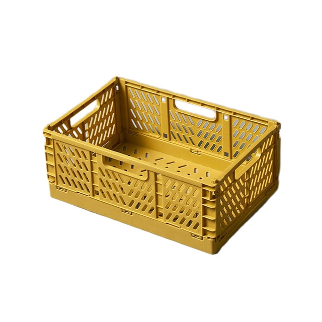 WRKEKC Clearance Medium Foldable Storage Basket, Versatile Home Organizer for Kitchen or Bathroom